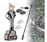 Sécateur Électrique Sans Fil Avec Longue Perche - Batterie Intégrée, Écran Digital, Coupe 50mm, Outil De Taille Pour Arboriculture Et Jardinage(1 Battery)