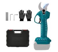 Sécateur électrique sans fil compatible avec batterie Makita 18 V, diamètre de coupe de 25 mm, sécateur sans fil avec pierre à aiguiser, gants de protection et boîte (sans batterie)