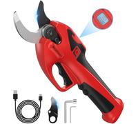 Secateur Electrique Sans Fil,Léger Secateur Electrique Rechargeable par USB | Diamètre de Coupe 23 mm, avec Écran LCD & Batterie 3.7 V/2000 mAh, Sécateur à Batterie pour Taille des Branches & Jardinage