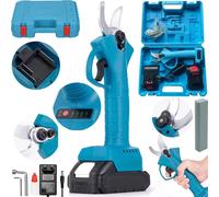 Sécateur électrique sans fil pour jardin, cisailles à branches, 2 batteries 1500 mAh