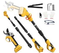 Sécateur électrique sans fil télescopique pour Dewalt 20V 18 V avec Perche | (sans batterie) Moteur sans balais Ciseaux à Batterie Perche Élagueuse pour élaguer les arbres, les arbres fruitiers