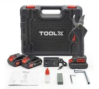 Sécateur Électrique sans Fil ToolX - Coupe Branche Électrique pour Arbustes, Haies & Fruitiers, Lames Acier Haute Précision, Ergonomique & Léger, Outils Jardinage, 2000 mAh