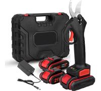 Sécateur électrique - Sécateur à batterie - Moteur sans balais - 2 batteries - Lames en acier inoxydable - Idéal pour les arbres fruitiers et les vignes