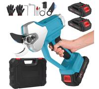 Sécateur électrique - Sécateur à batterie pour arbres - Sans balais - Capacité de coupe de 40 mm - Compatible avec les batteries Makita 18 V - Livré avec 2 batteries