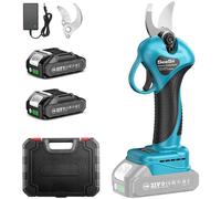 Sécateur électrique - Sécateur à batterie pour branches - Diamètre de coupe de 33 mm - Moteur sans balais - 21 V - 2 batteries de 2,0 Ah