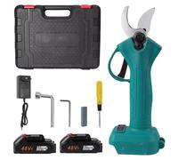 Sécateur électrique - Sécateur sans fil - Batterie 21V - Moteur sans balais - Épaisseur de coupe : 25 mm - Lame en acier inoxydable - Gris/Vert