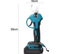 Sécateur électrique - Sécateur sans fil - Moteur sans balais - 18 V sans fil - Capacité de coupe de 30 mm - Pour arbres fruitiers et bonsaïs - Avec 2 batteries