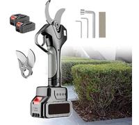 Sécateur Électrique Télescopique Sans Fil - Perche 2.1m, Écran LCD Intégré, Coupe Diamètre 50mm Pour Travaux De Jardinage Et D'Élagage Professionnel(2 Battery)