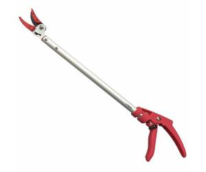 Sécateur FISHTEC® à long manche 64 cm - Sécateur de jardin et ébrancheur - Lame en acier + enclume à préhension