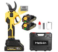 Sécateur jardin électrique sans fil - MELLWIN - MellWin - 32 mm coupe - Moteur sans balais - 2x1500mAh