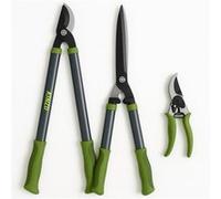 Kinzo Set de sécateurs Set combiné de taille - 3 pièces - Sécateurs - Coupe-haies
