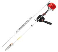 Sécateur, moteur à essence 43 cm³, conception télescopique, rouge