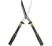 Sécateur pour buis 560 mm, avec lame dentelée, butée de frappe, poignées ergonomiques, tension réglable.