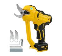 Sécateur sans fil compatible avec batterie Dewelt 18 V, sécateur électrique de 35 mm, sécateur léger sans balais pour jardins, plantations de fruits avec 2 vitesses, affichage numérique, lames de