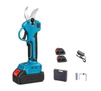Sécateur sans fil, coupe-branches électrique, élagueur 21V | Outil de taille rechargeable : lame alliée, puissance max. 650W, coupe 25 mm(2 Batteries Kit)
