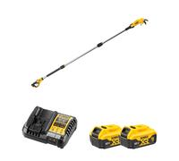 Sécateur sur perche XR 18V DCMPP569N-XJ + 2 batteries 18V 5 Ah + chargeur DCB1104-QW DEWALT
