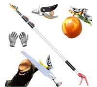 Sécateur Télescopique Sécateur de Jardin Télescopique Extensible Multifonction 1.4 à 3 m pour travailler sur de longues distances lame de scie outil jardin multifonction
