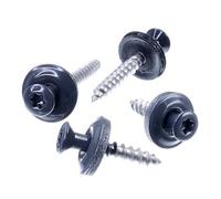 SECCARO Lot de 100 vis étanches 4,5 x 35 mm, RAL 7016 gris anthracite, acier inoxydable A2, rondelle d'étanchéité EPDM 15 mm, TX/six pans creux