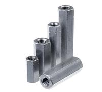 SECCARO Lot de 20 manchons filetés M10 x 30 mm, en acier inoxydable V2A VA A2, version hexagonale, filetage intérieur continu