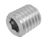 SECCARO Lot de 20 vis sans tête avec anneau M6 x 8 mm, acier inoxydable V2A VA A2, DIN 916 / ISO 4029