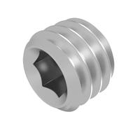 SECCARO Lot de 20 vis sans tête avec embout conique M4 x 3 mm, acier inoxydable V2A VA A2, DIN 913 / ISO 4026, six pans creux