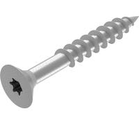 SECCARO Vis pour panneaux d'aggloméré 5 x 35 mm, acier inoxydable V2A VA A2, vis à bois avec filetage partiel, TX / six pans creux, 200 pièces