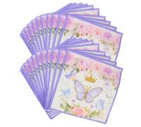 SECFOU 100 Serviettes en Papier à Motifs Décoratifs Forte Absorption D'eau, pour Fêtes et Anniversaires