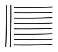 SECFOU 10pcs Repères Latéraux pour Guitare en Abs Noir, Accessoires Guitare Faciles à Installer pour Améliorer les Performances des Amateurs