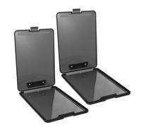 SECFOU 2 Pièces Boîte de Rangement pour Documents avec Planchette à Pince Intégrée Légère et Pratique pour Bureau École ou Organisation Personnelle