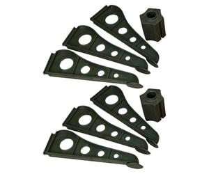 SECFOU 2 Pièces Support de Sapin de Noël Abs à Pince Réglable, Base | Conception Triangulaire Élargie, Pieds Antidérapants en Caoutchouc, pour Hôtels et Bureau
