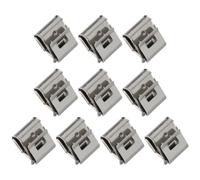 SECFOU 50 Pièces Pinces de Serrage en Acier Inoxydable 304 pour Câbles Photovoltaïques Solaires, 2 Lignes, Argenté, Organisation Soignée et Démontage Facile