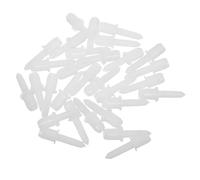 SECFOU 60 Pièces Goupille de Réparation pour Store Vénitien, Broche de Remplacement à Ressort, Abs Blanc, Pointe Ronde, Fixation Sûre, Résistante à L’Usure la Rouille, pour Lames