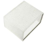 SECFOU Abat-jour et Protège les Yeux du Reflet en Lin Beige Rectangulaire Facile à Installer pour Lampe de Chevet et Lampe de Bureau pour Salon et Chambre