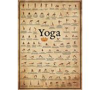 SECFOU Affiche Tableau Mural de Yoga pour Décoration Murale en Toile Délicate Ornement Élégant Maison de Postures de Yoga comme Présent