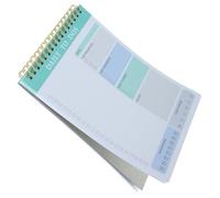 SECFOU Bloc-notes Planificateur Journalier Agenda Quotidien en Papier Vert Portable 60 Feuilles Non Collant pour Notes et Organisation D'activités