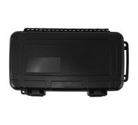 SECFOU Boîte à Outils Portable Étanche en PP Noir, Coque Rigide Antichoc | Compartiments Diy, Intérieur Rembourré, Verrouillage Sécurisé, Format Mobile pour Voyage et Déplacement
