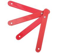 SECFOU Charnière d'escabeau 2pcs Accessoires d'échelle avec tige de liaison et fixations pour échelle de grenier, pièces d'échelle de grenier, alliage d'aluminium, distance des trous 31