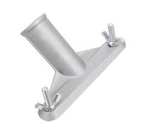 SECFOU Connecteur Télescopique en Alliage d'Aluminium Argenté, Adaptateur pour Manche de Balai et Rouleau, Installation Sécurisée pour Tâches de Nettoyage