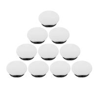 SECFOU Connecteurs D'armoire Robustes en Pp 10 Ensembles D'équerres D'angle Rondes pour Meubles Installation Rapide , Support de Camping-car Minimaliste Blanc