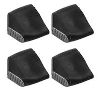 SECFOU Couvre-pieds Antidérapants pour Échelle 4pcs en Caoutchouc Noir, Protection Facile sans Outils, Coussinets Pratiques pour Usage Domestique et Professionnel