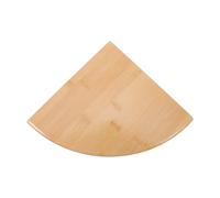 SECFOU Étagère Murale d'angle en Bambou Naturel, Étagère Cuisine Rustique de Ventilateur, Facile à Entretenir, Surface Lisse, pour Petits Espaces