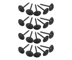SECFOU Fixations Murales Pour Meubles Fer Noir 100pcs Clous À Épingle Pour Portes Et Meubles Usage Intérieur Installation Simple