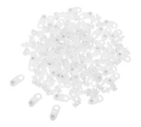 SECFOU Glisseurs pour rails de rideaux plastique double roue 100PCS pour drapes protection rideaux installation facile décor résidentiel
