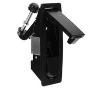 SECFOU Loquet de Porte en Alliage de Zinc Rustproof à Levier Réglable, Serrure à Bouton-poussoir pour Armoires Industrielles et Coffres Haute et Basse Tension