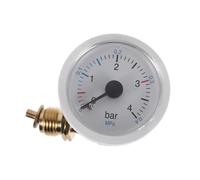 SECFOU Manomètre de Pression Surveillance Précise pour Chaudière Murale Double Usage Verre et Métal et Chauffage au Sol pour Système de Chauffage Domestique