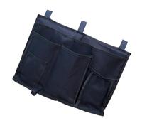 SECFOU Pochette Multiples de Chevet Compartiments Multifonction Rangement | Oxford 600dpu Bleu Marine, Couture Renforcée, Accès Pratique pour Livres et Petits Objets