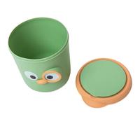 SECFOU Poubelle Ronde Décorative en Pp avec Couvercle, Design Élégant et Pratique pour Bureau ou Chambre, Petite Poubelle de Table Facile à Utiliser