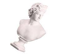 SECFOU Statue en Résine David, Figurine Décorative Blanche