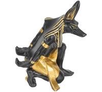SECFOU Support à Vin en Résine Noire Figurine Chien Anu coration Unique et Délicate pour Garde-Manger ou Placards, Design Créatif et Fonctionnel