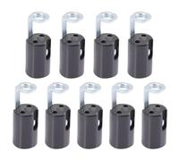 SECFOU Support de Lampe pour Lustre Noir E14 en Plastique et Fer, Léger et Facile à Installer, pour Chandeliers, Lot de 9 Pièces